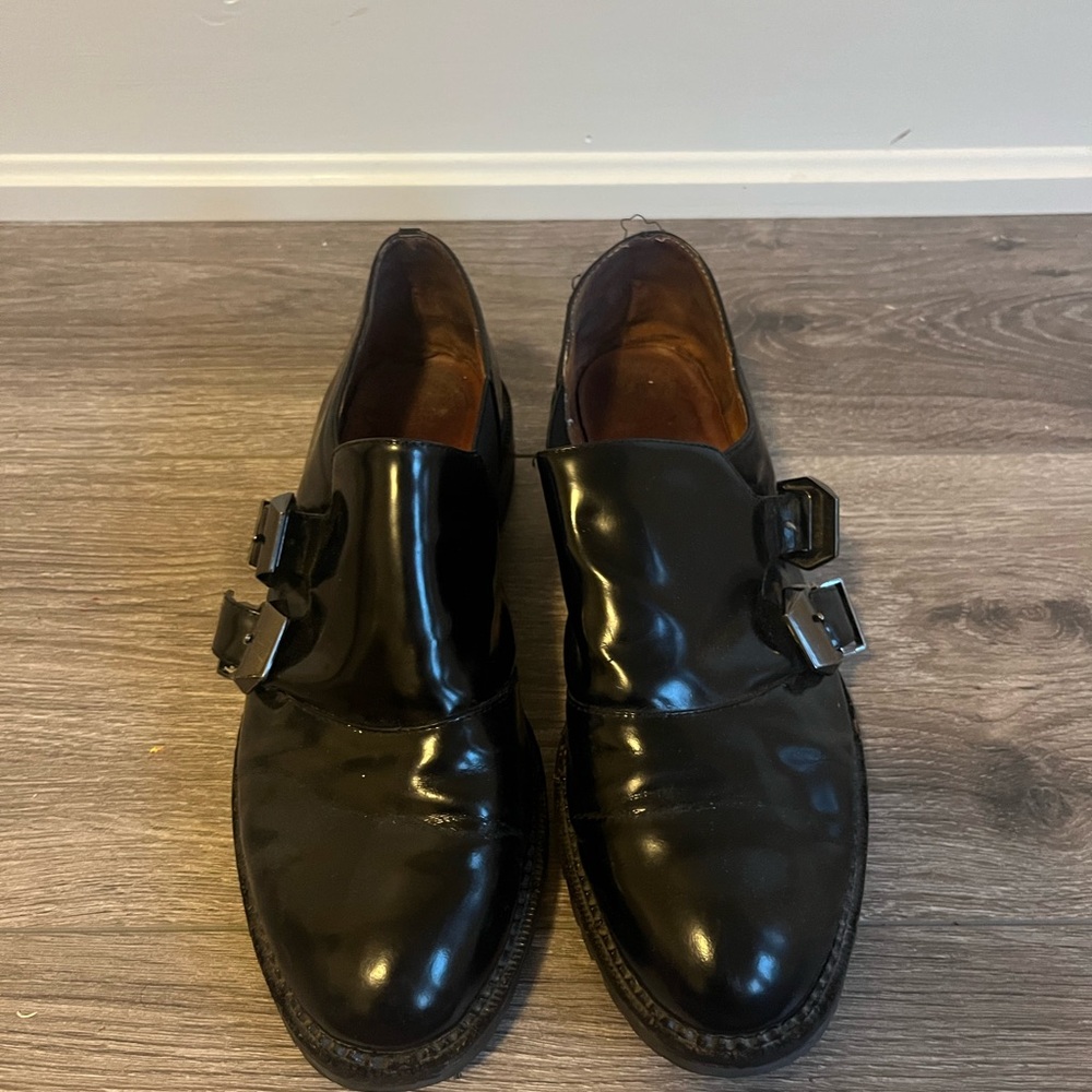 Men's Black Leather Dress Shoes